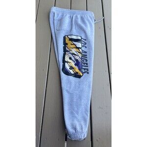LA LAKERS NIKE NBA Grey Sweatpants Joggers Men’s Activewear 28 waist 26L Medium